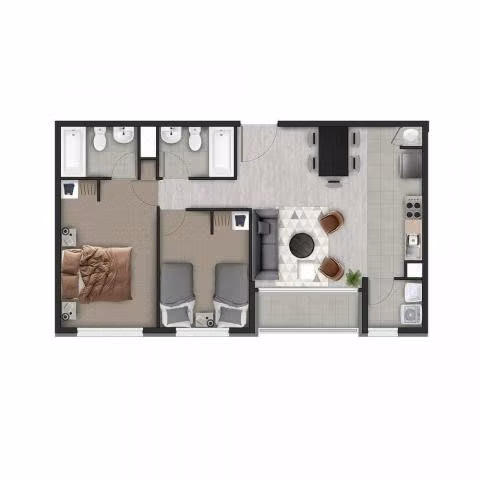 Depto piso 13 2d 2b temuco