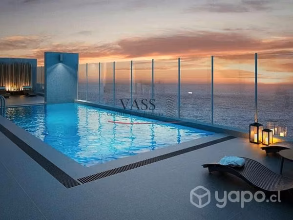 Vass vende depto vista al mar en concon