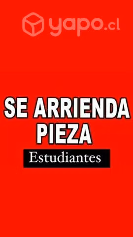 Arriendo pieza estudiantes