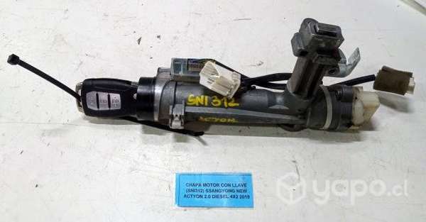 Chapa Motor Con Llave (SNI312) Ssangyong New Actyo