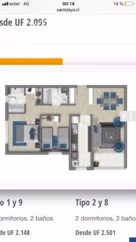 Arriendo departamento edificio city maipu