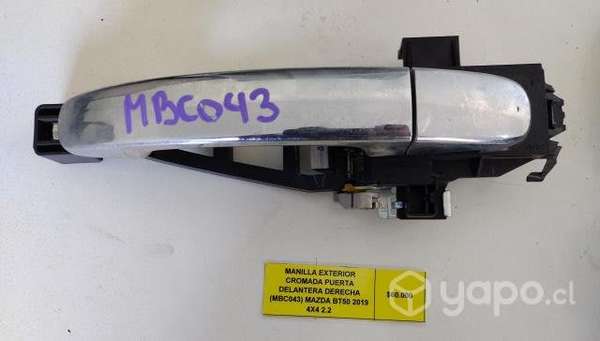 Manilla Ext crom del der (MBC043) BT50 2019 4x4