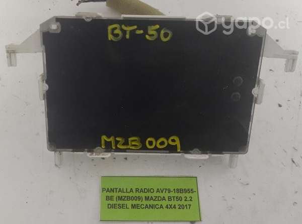 Pantalla Radio (MZB009) Mazda BT50 2.2 2017 Mec