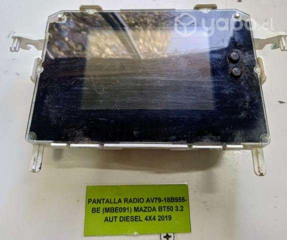 Pantalla Radio (Mazda BT50 3.2 AUT 4x4 2019