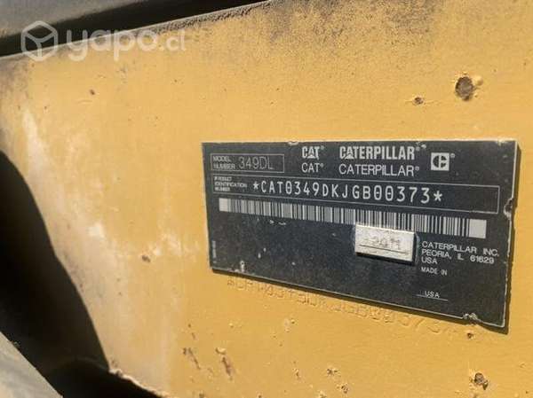 Excavadora 349D, disponemos motor de giro