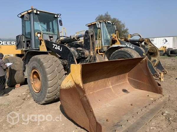 Cargador frontal Jhon Deere, cabina completa