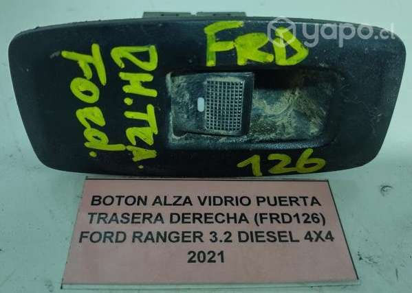 Boton AlzaVidrio Pta tras der (FRD126) Ranger 2021