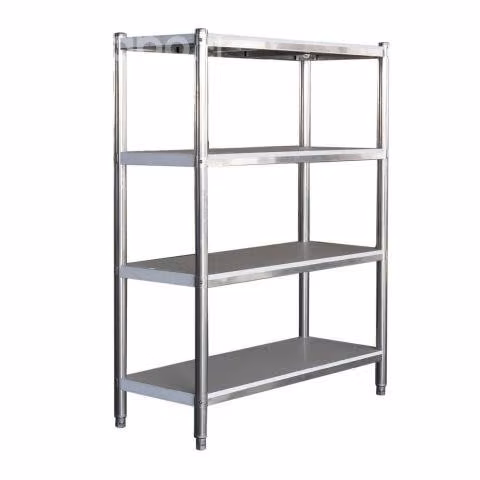 Estante plegable de acero cromado