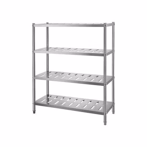 Estante perforado acero inox 4 niveles