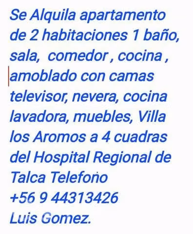 Arriendo piezas cerca del HOSPITAL REGIONAL DE TAL