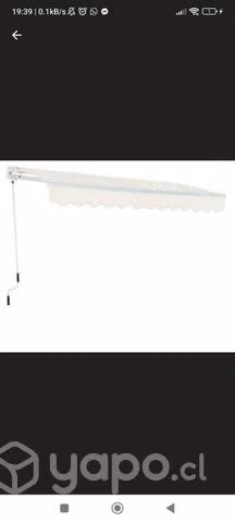 Toldo retractil expandible