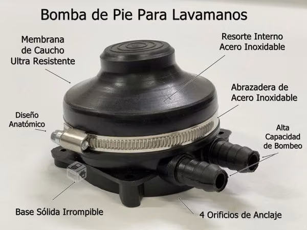 Bomba de pie lavamanos Importada