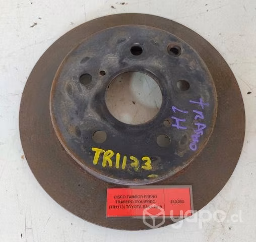 Disco Tambor Freno Trasero Izquierdo (1173) RAV