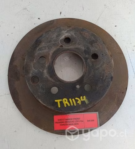 Disco Tambor Freno Trasero Derecho (1174) RAV