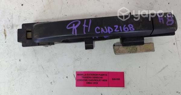 Manilla Exterior Pta Tras Der Chv Nw Dmax 2016