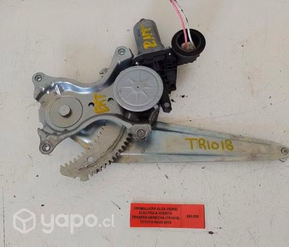 Cremallera Alza Vidrio Eléctrica Puerta Trasera De