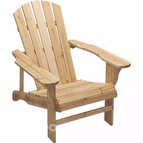 Silla Adirondack Madera Natural