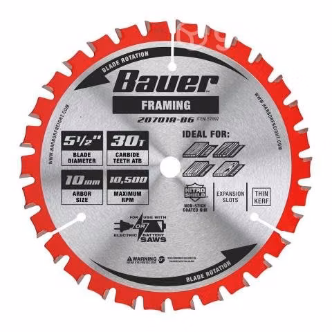 Sierra Circular Madera 5 1/2" Bauer