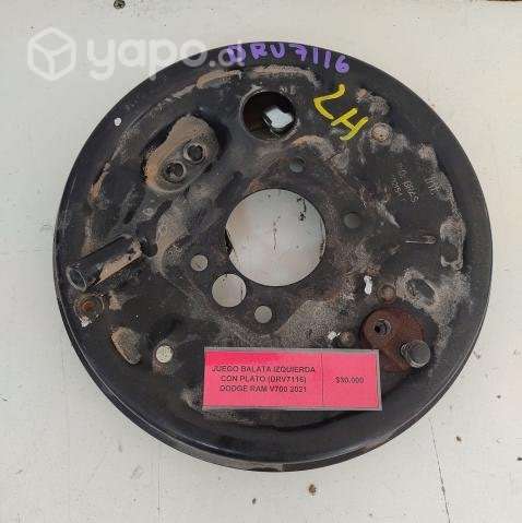 Juego Balata Izquierda Con Plato (DRV7116) Dodge R