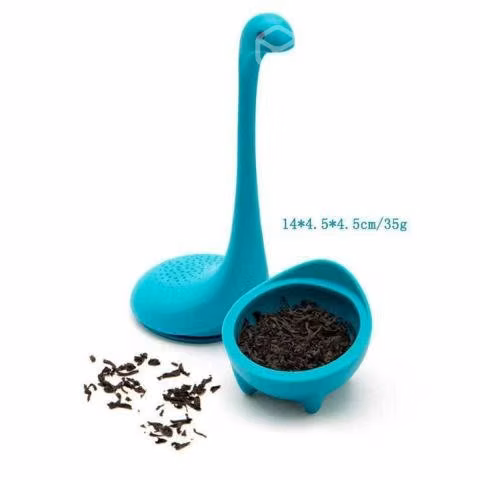 Infusor De Té Con Mango De Silicona Dinosaurio