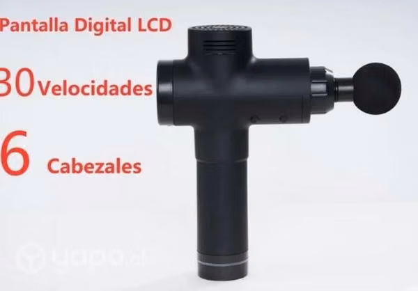 Masajeador portátil con pantalla digital maleta
