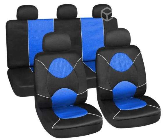 Funda asientos negro azul , negro rojo motorlife