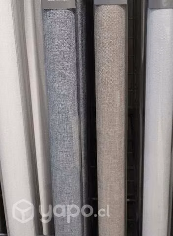 Cortinas blackout lino engomadas