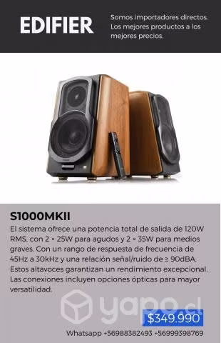 Parlantes EDIFIER audio alta calidad