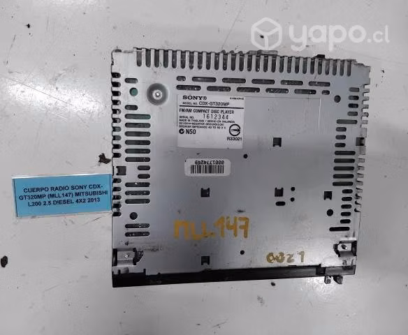 Cuerpo Radio Sony CDXGT320MP (MTC147) Maxus T60 2