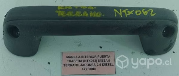 Manilla Interior Pta tras (NTX062) Terrano 2.5 Jap