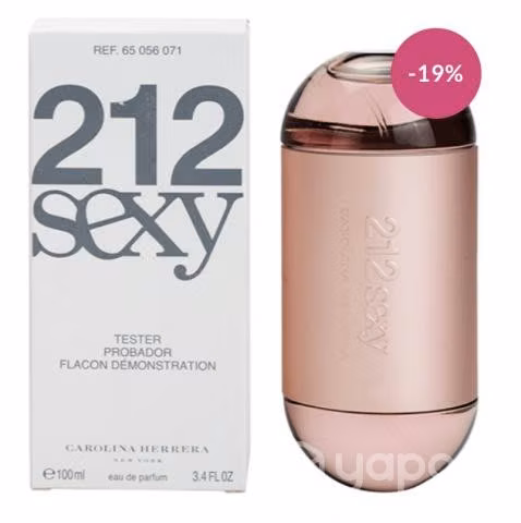 Tester 212 Sexy de Carolina Herrera Edp 100ml Muje
