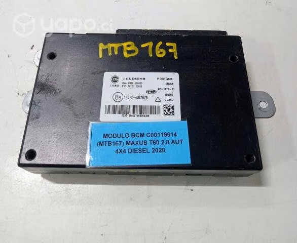 Modulo BCM C00119614 (MTB167) Maxus T60 2.8 AUT 4x