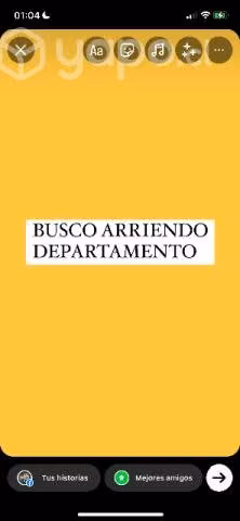 Busco arriendo dpto