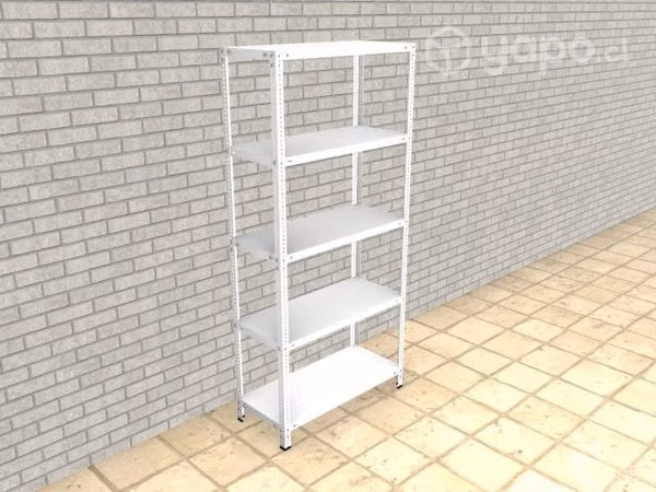 Estanteria Estante Metal Blanco 43X96X200 cm