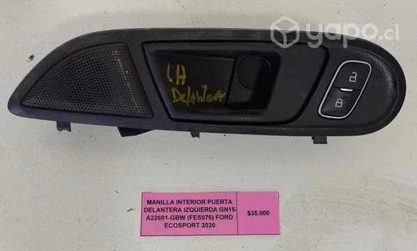 Manilla Interior Pta Delant izq Ford Ecosport 2020