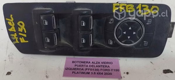 Botonera AlzaVidrio Pta Del Izq (FFB130) F150 Plat
