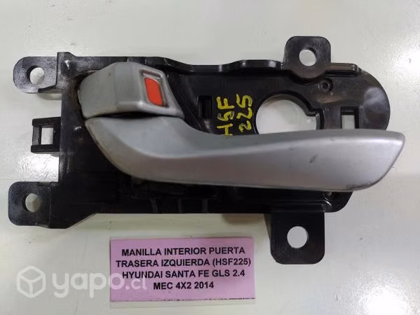 Manilla Interior Pta tra izq (HSF225) Santa Fe GLS