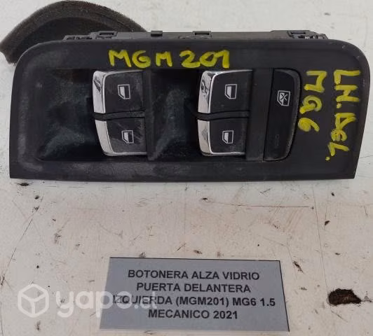 Botonera Alza Vidrio PTA DEL IZQ (MGM201) MG6 1.5