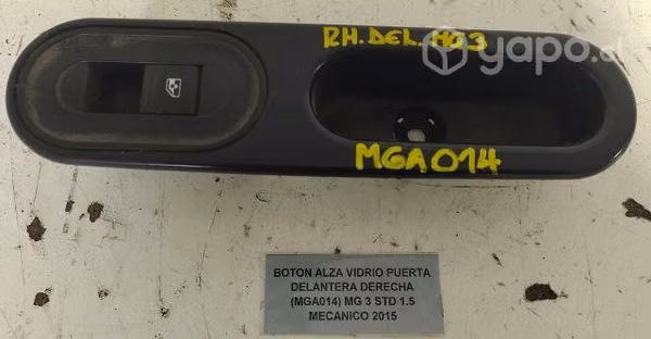 Boton Alza Vidrio Puerta Del Der (MGA014) MG 3 STD