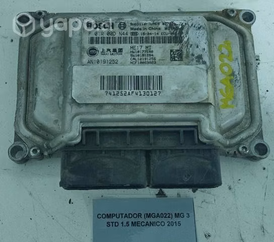 Computador (MGA022) MG 3 STD 1.5 Mecanico 2015