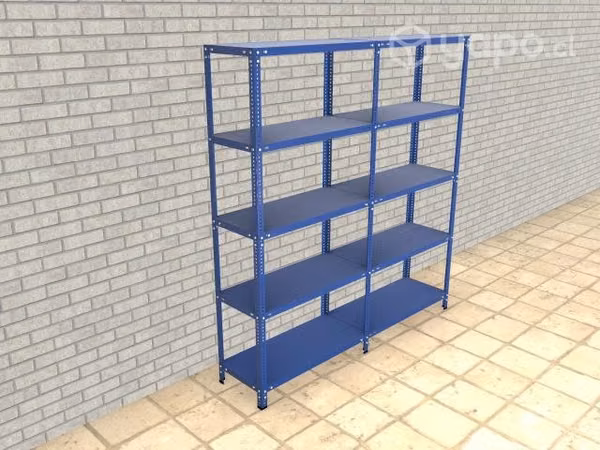 Estanteria Estante Metal Azul 43X190X200 cm