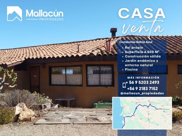 Casa en Venta en Condominio Bahía Azul – Los Vilos