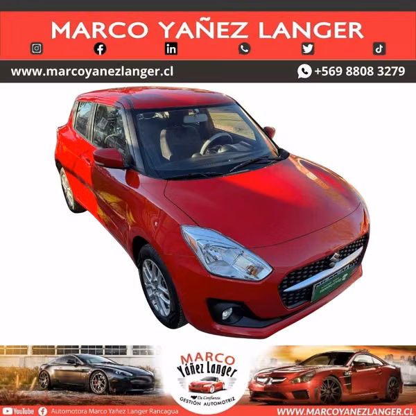 SUZUKI SWIFT 1.2 / AÑO 2022 / KILOMETRAJE 53.670 / EXCELENTE ESTADO