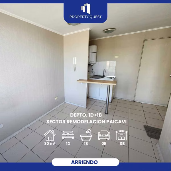 ARRIENDO DEPTO 1D+1B A PASOS USS (122963)