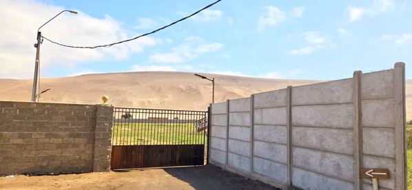 TERRENO KILOMETRO 12 VALLE DE LLUTA, CON CIERRE PERIMETRAL AGUA LUZ
