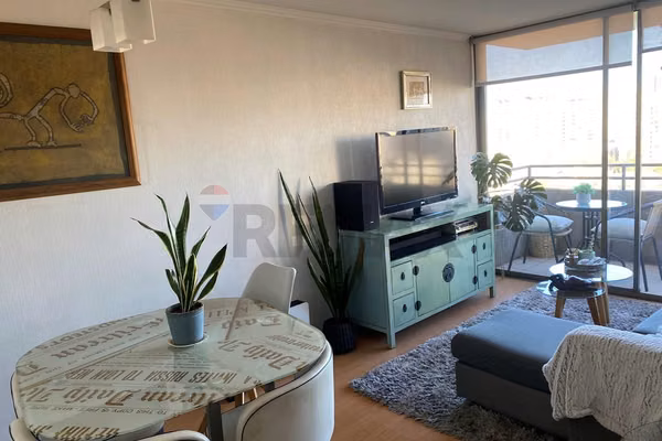 Dpto. en ñuñoa, 2d/2b,  barrio italia