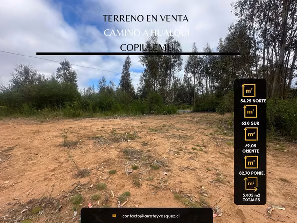 VENTA PARCELA A 30 MINUTOS DE CONCEPCIÓN