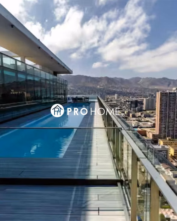 Depto 1D 1B Nuevo, Piso 18 Norte, con Restaurante y Piscina en Piso 28