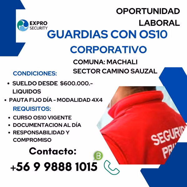 guardia os10 machali - rancagua