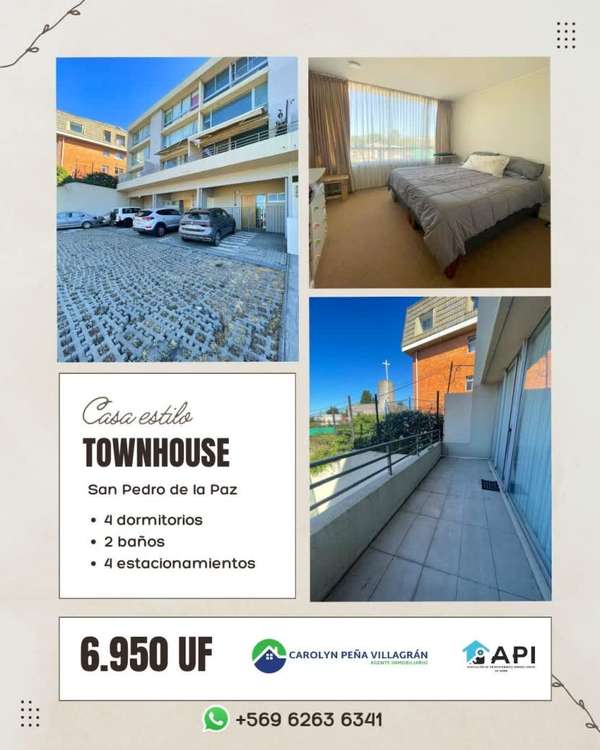 CASA TOWNHOUSE 4 DORMITORIOS, SAN PEDRO DE LA PAZ